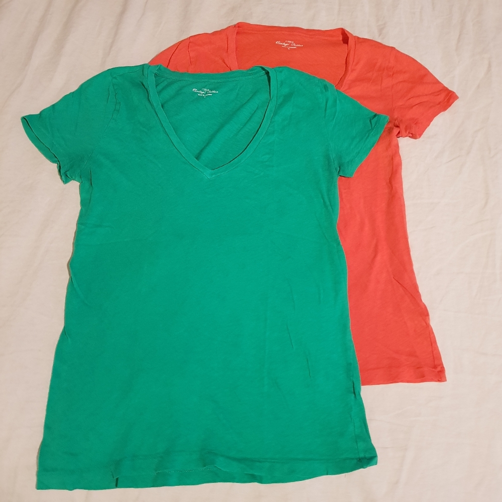 Set of two (2) J.Crew v-neck tshirts